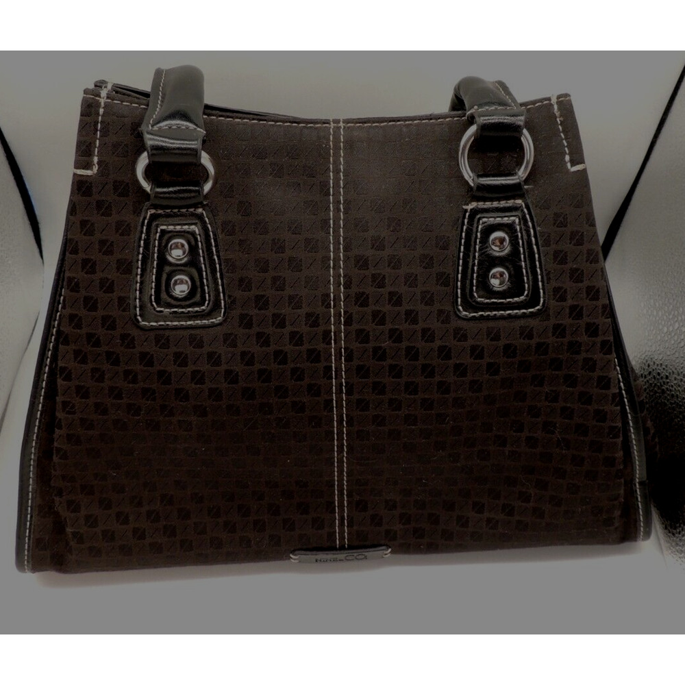 NEW YORK metro traveler CROSSBODY SLING BROWN and BLACK purse organizer bag p-8